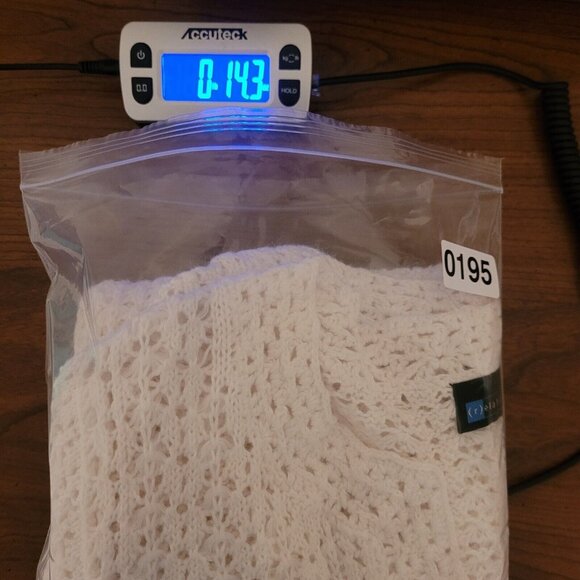 Relativity Womens Crochet Knit Sweater Top Size 1X White Cottagecore Boho NWT - Picture 16 of 16